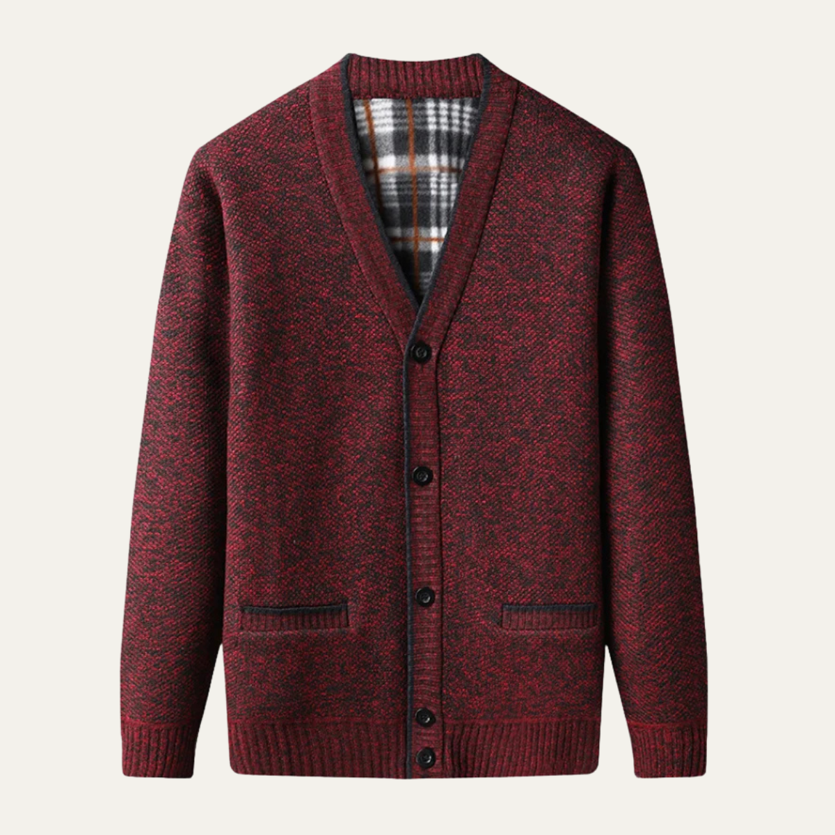 The Potenza Men's Warm Casual Knitted V Neck Cardigan