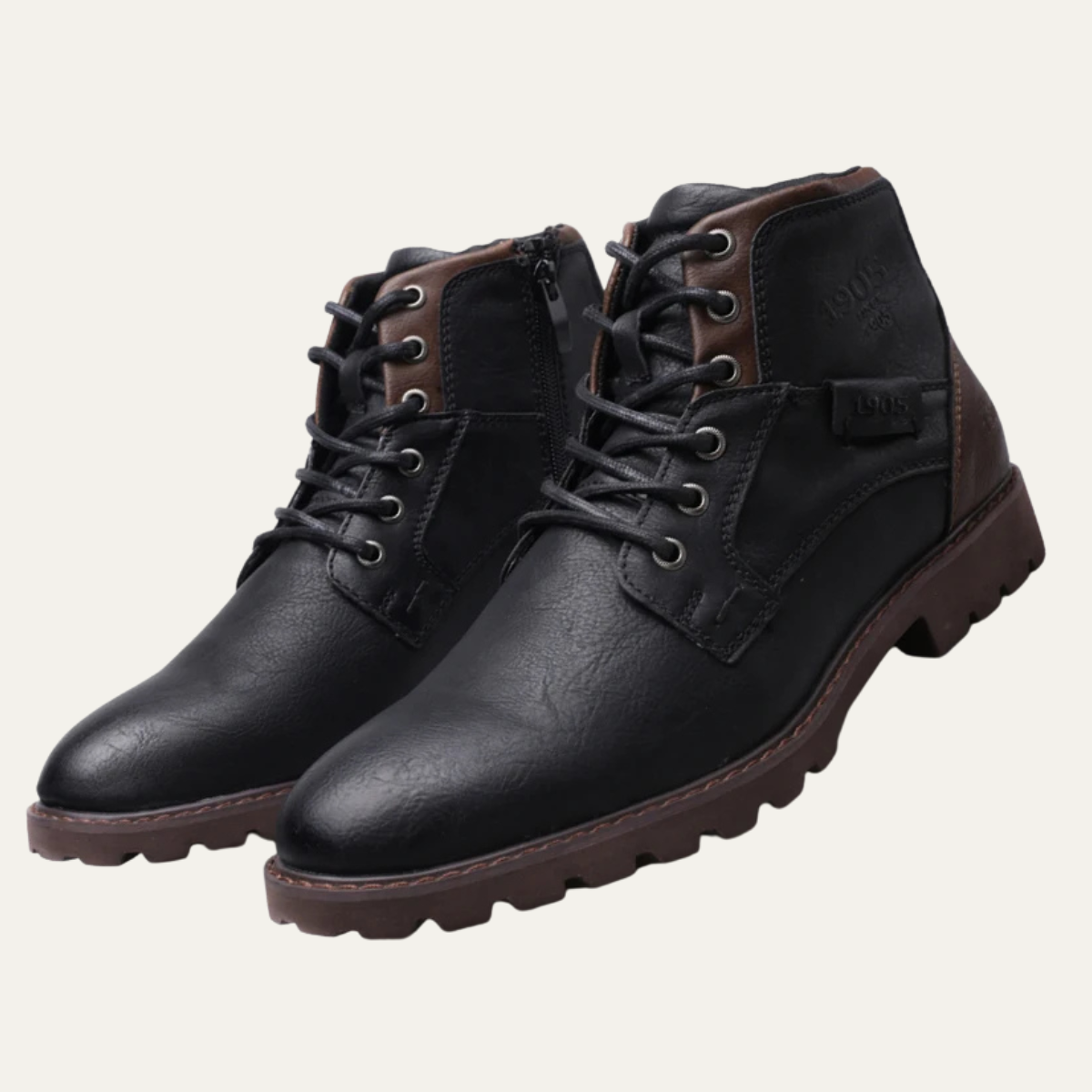 The Parma Men's Lace Up Vintage Leather Ankle Boots