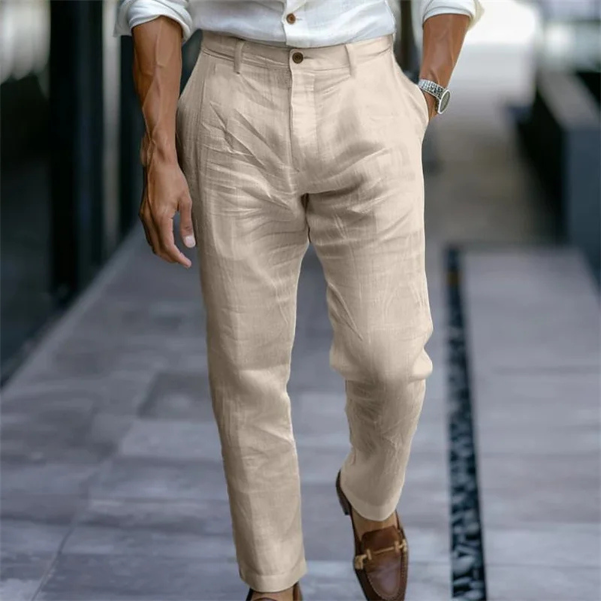 The Torino Men’s Lightweight Linen Casual Pants
