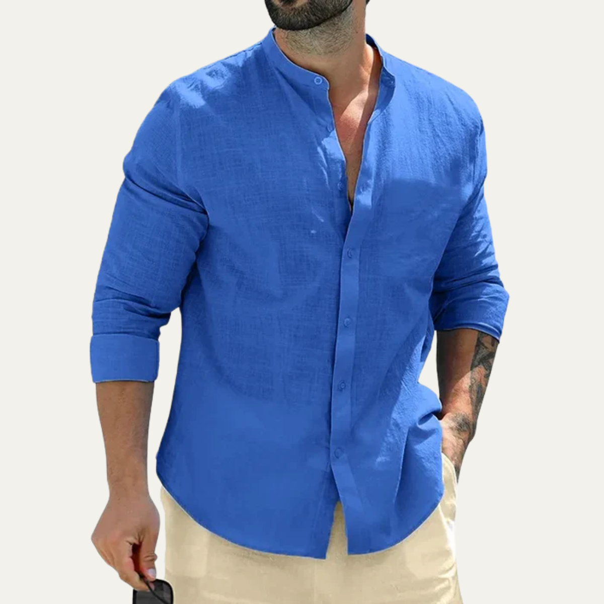 The Radcliffe Men’s Lightweight Linen Button Up Shirt