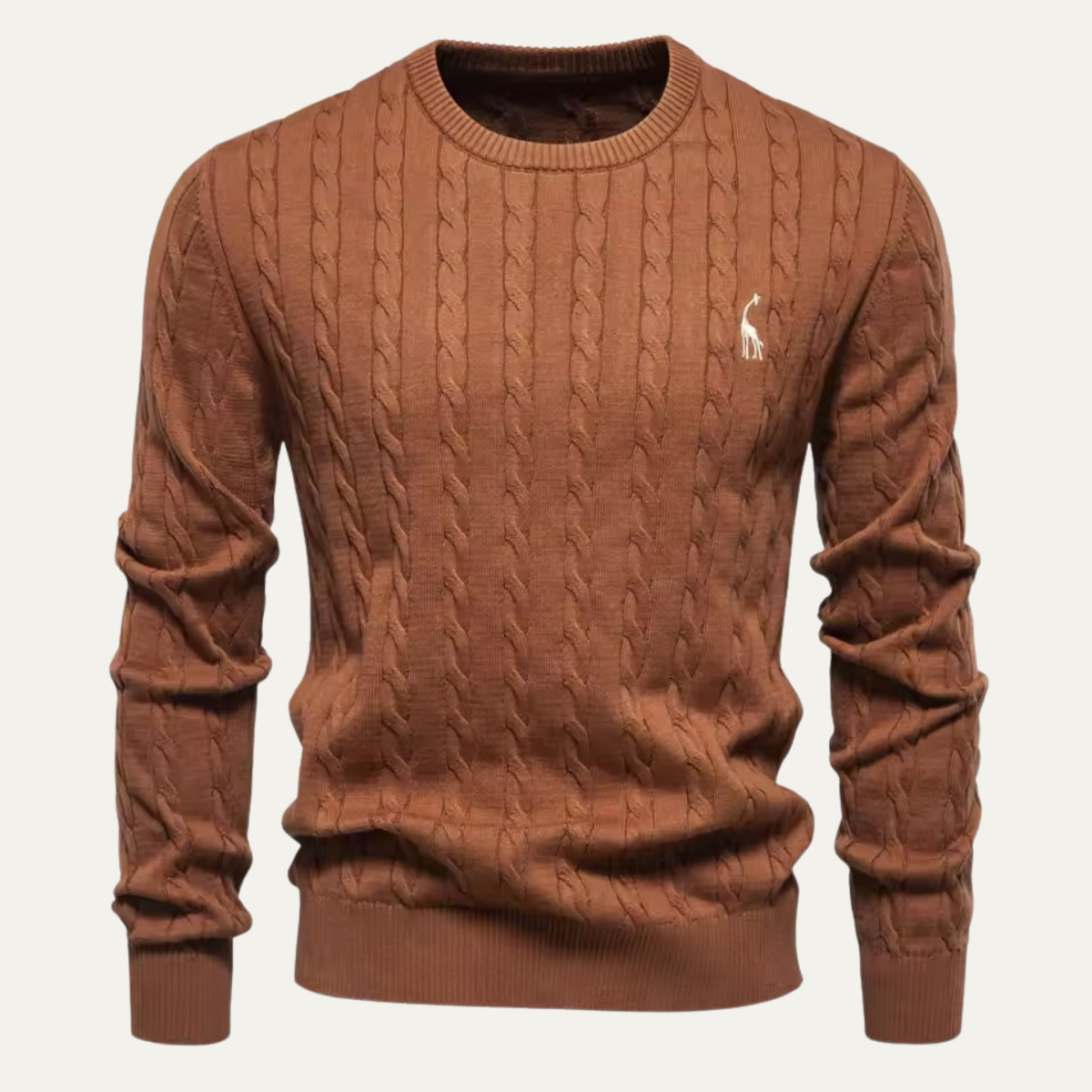 The Zaragoza Men’s Classic Crew Neck Knitted Sweater