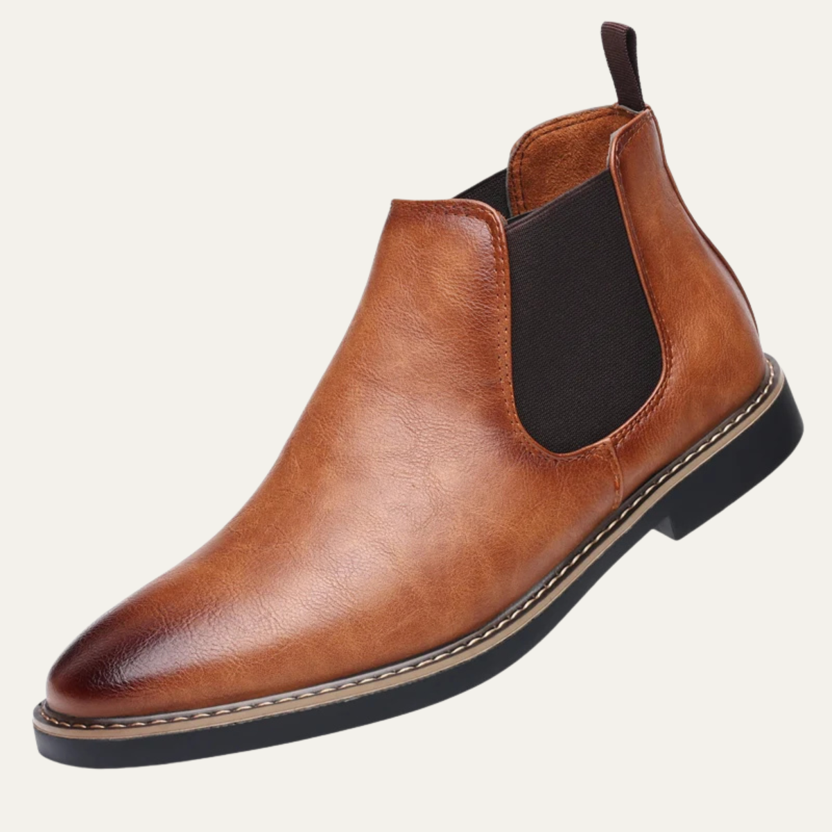 The Bergamo Men’s Slip On Vintage Leather Chelsea Boot