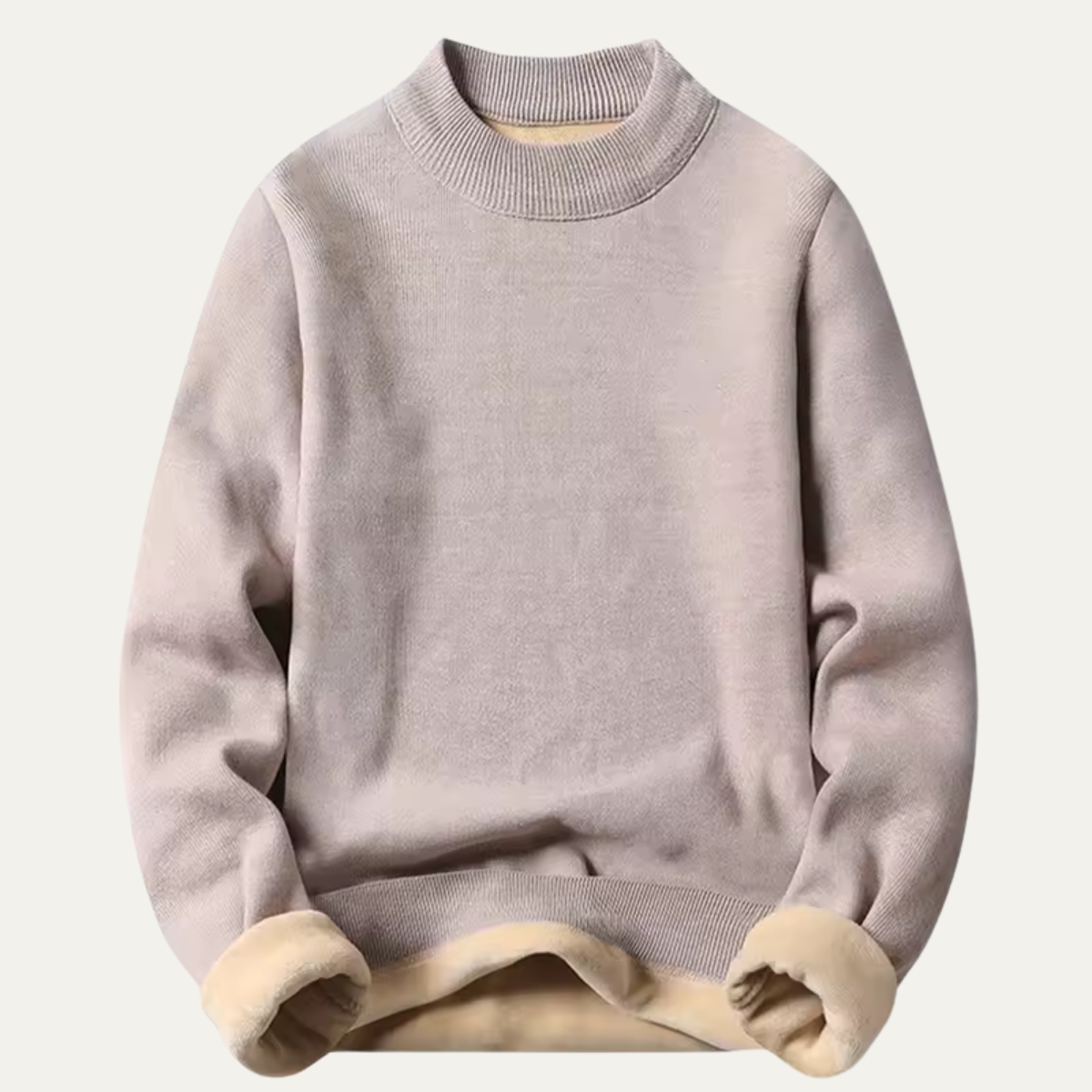 The Portsmouth Men's Casual Fleece Lined Crew Neck Sweater