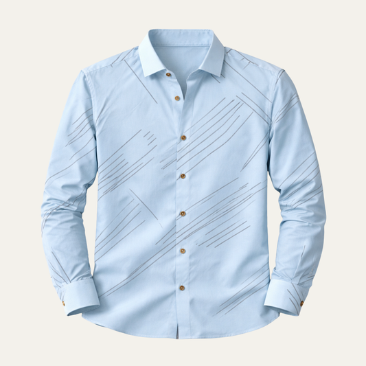 The Tropea Men’s Geometric Print Slim Fit Business Shirt