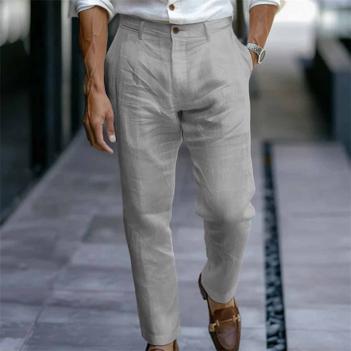 The Torino Men’s Lightweight Linen Casual Pants