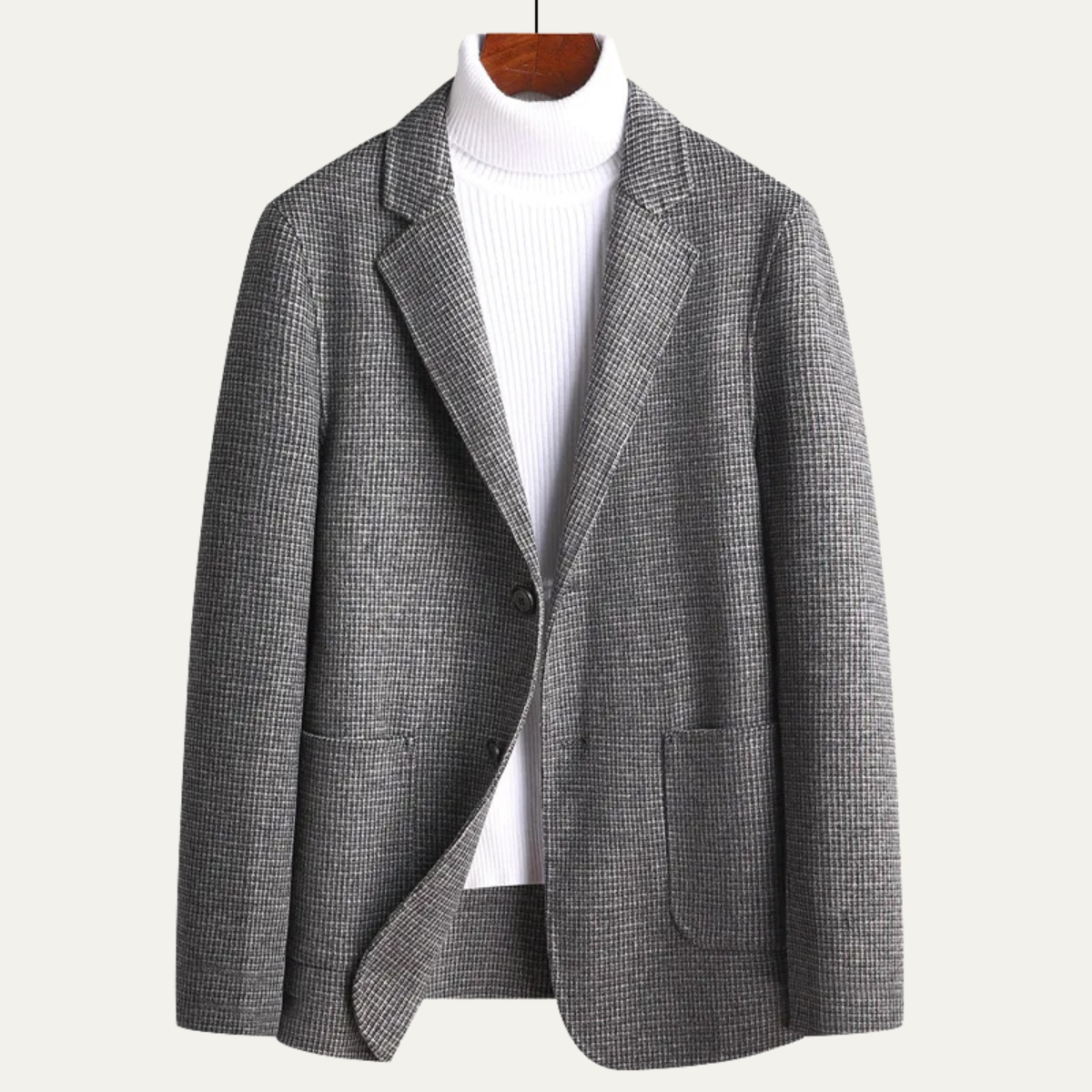 The Watercrest Men’s Classic Tweed Wool Cashmere Blazer