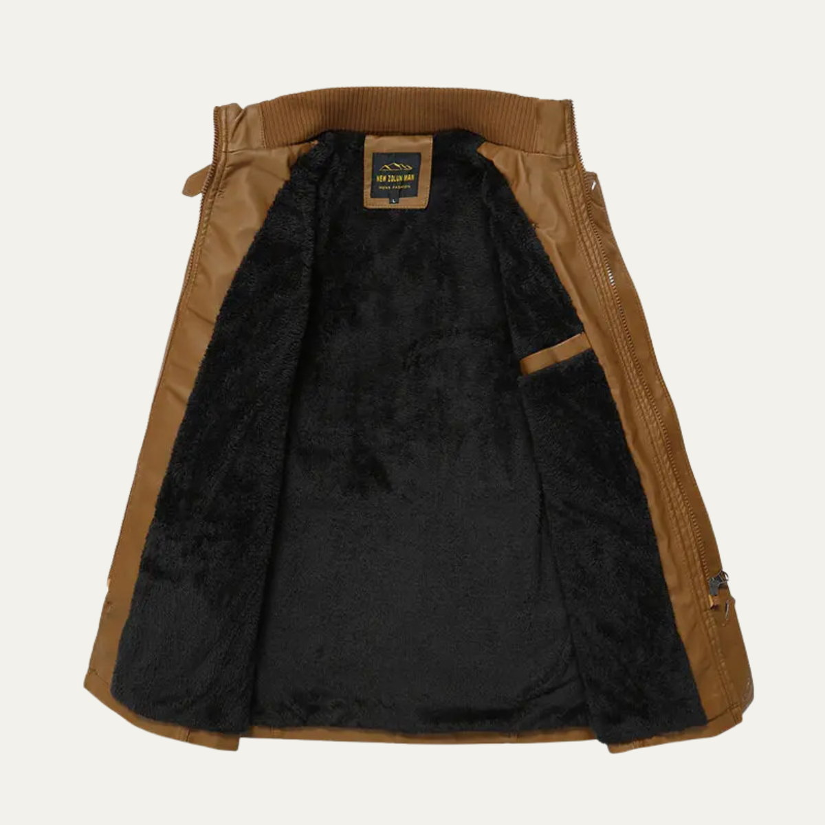 The Sardegna Men’s Classic Winter Leather Jacket with Belt