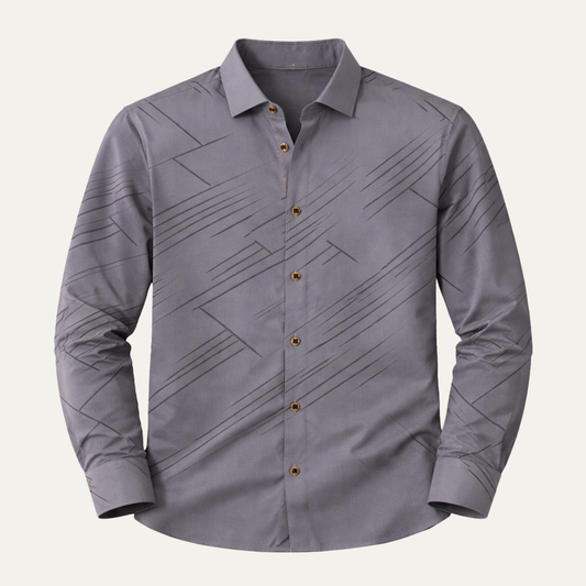 The Soverato Men’s Geometric Print Slim Fit Casual Shirt