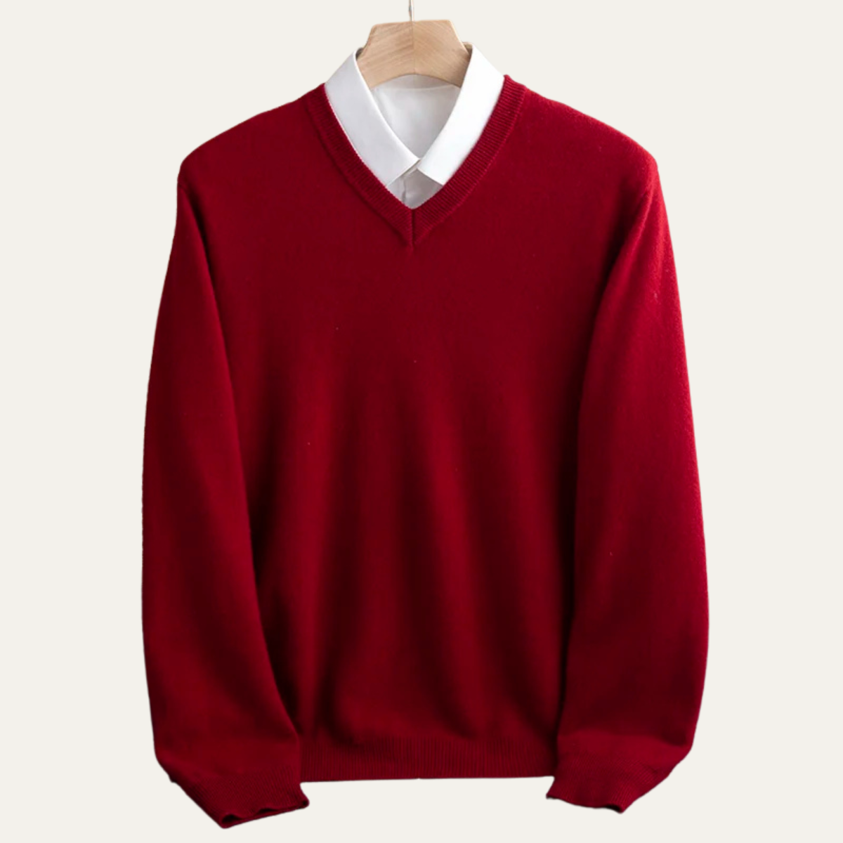 The Bilbao Men’s Soft Knit Merino Wool V Neck Sweater