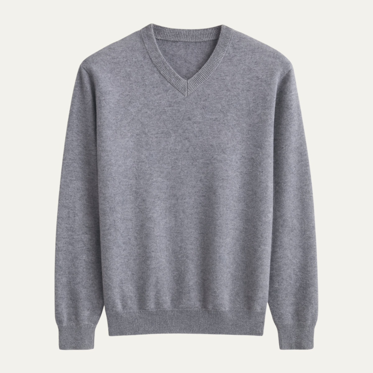 The Toledo Men’s Elegant Knit Merino Wool V Neck Sweater