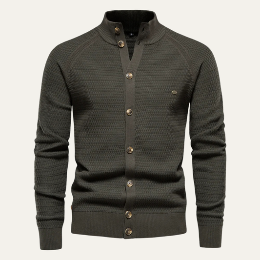 The Avellino Men's Knitted Winter Buttoned Cardigan