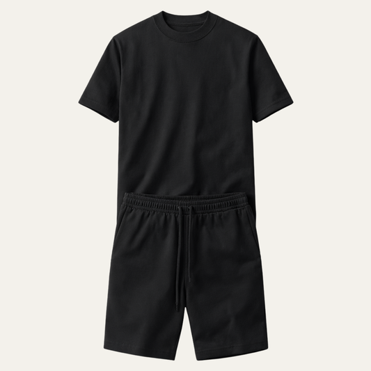 The Brookmere Men’s Cotton Casual T Shirt & Shorts Set