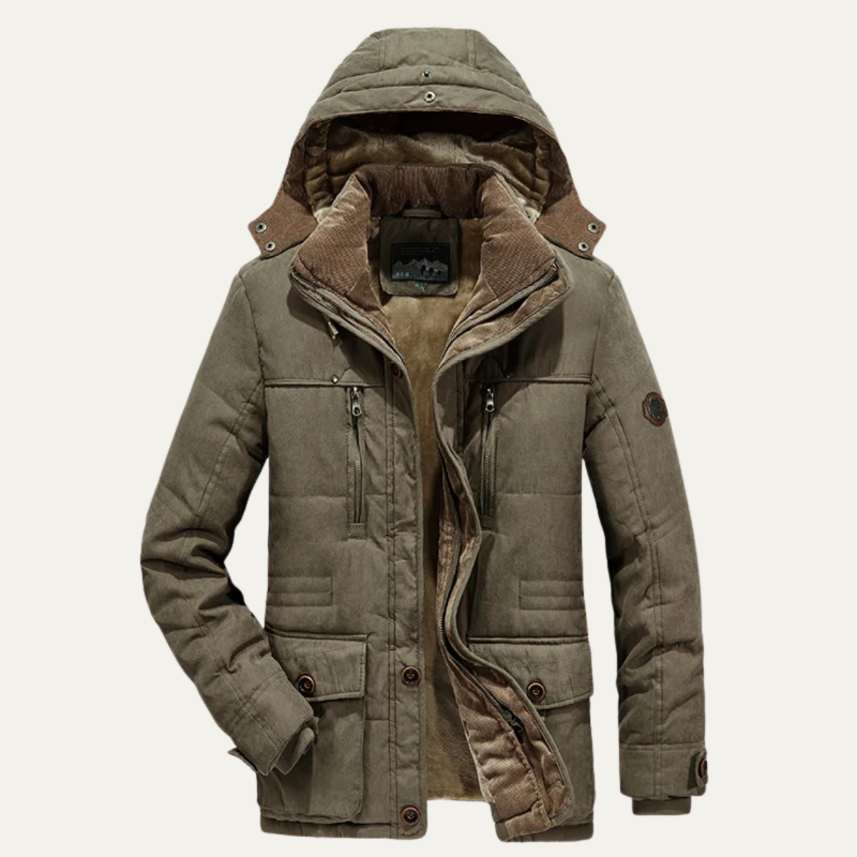 The Thornwood Men’s Warm Winter Hooded Parka Jacket