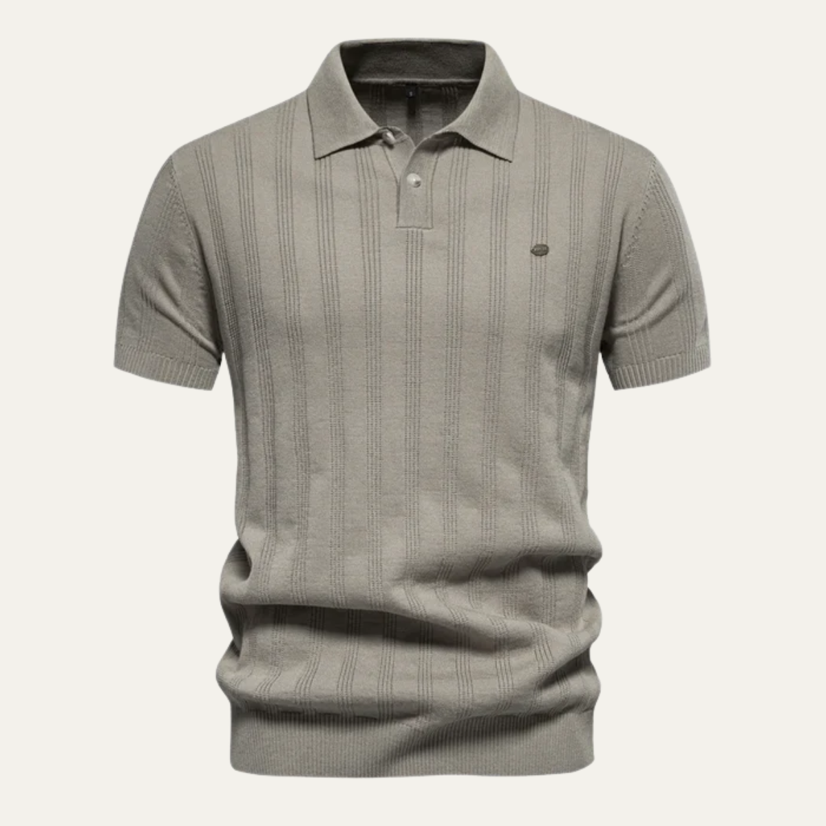 The Camden Men’s Textured Classic Casual Polo Shirt