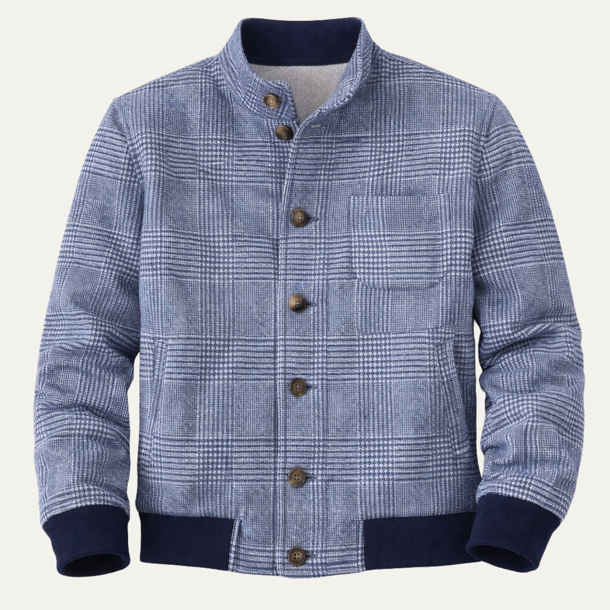The Nottingham Men’s Vintage Plaid Button Up Jacket