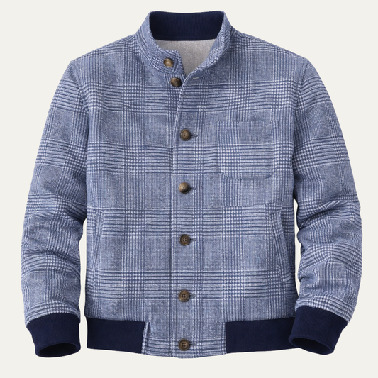 The Nottingham Men’s Vintage Plaid Button Up Jacket