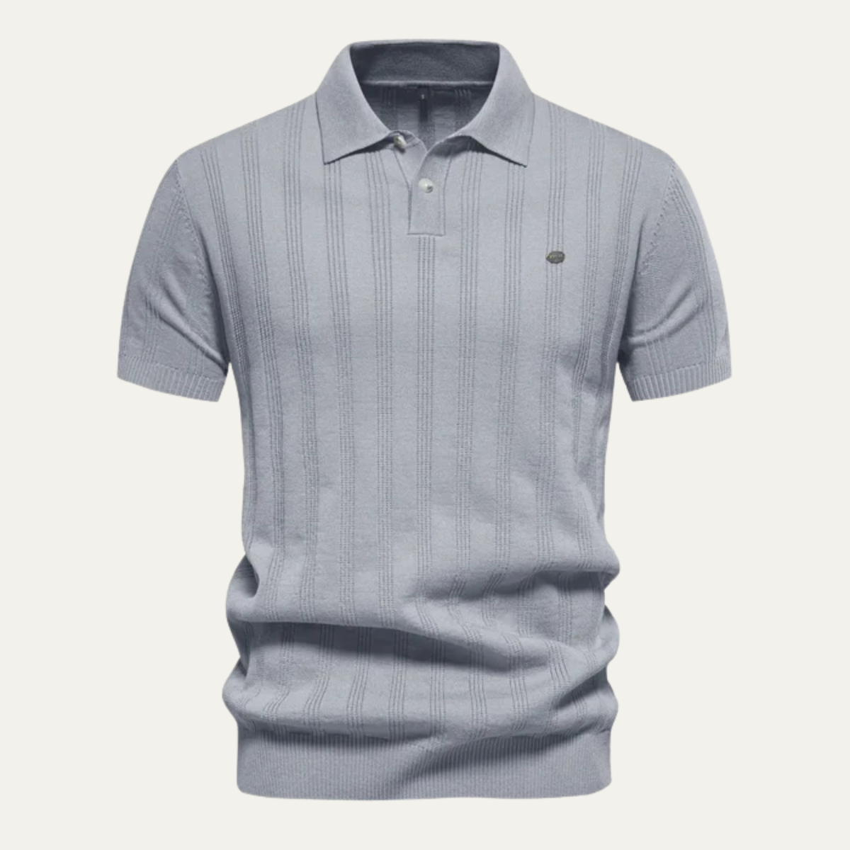 The Camden Men’s Textured Classic Casual Polo Shirt