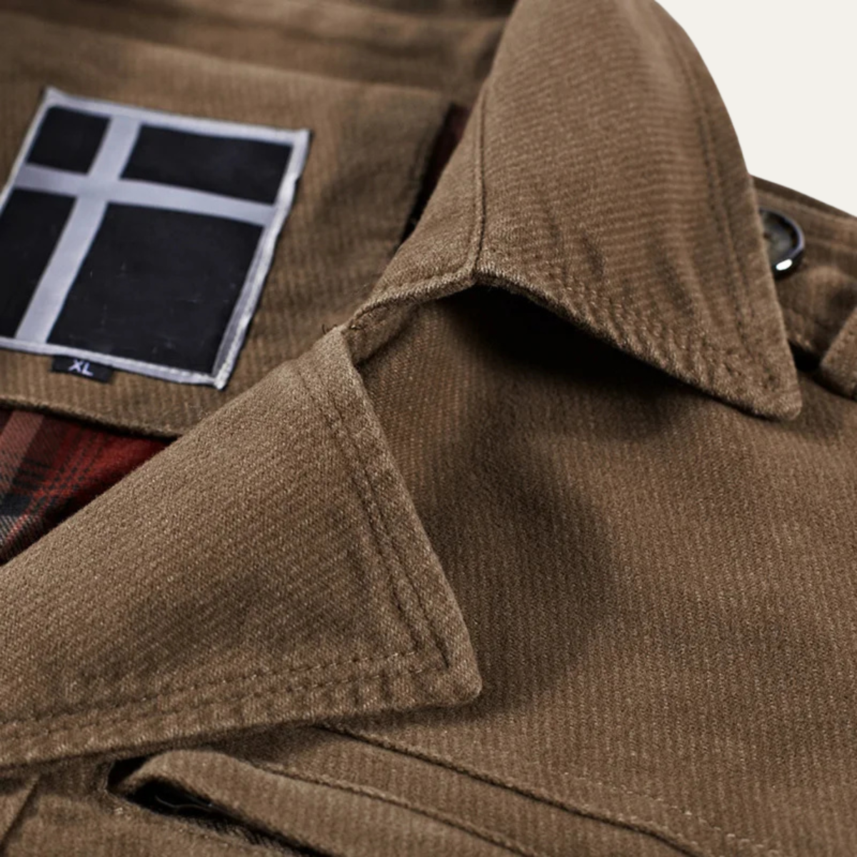 The Appiano Men’s Winter Wool Coat with Plaid Lining and Double Breasted Design