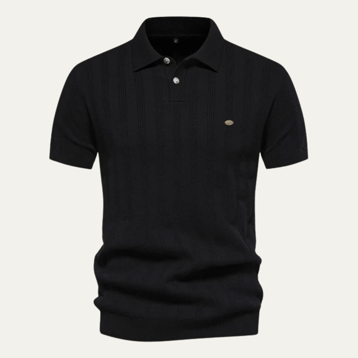 The Camden Men’s Textured Classic Casual Polo Shirt