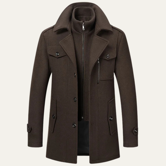 The Edgemont Men’s Double Collar Trench Coat