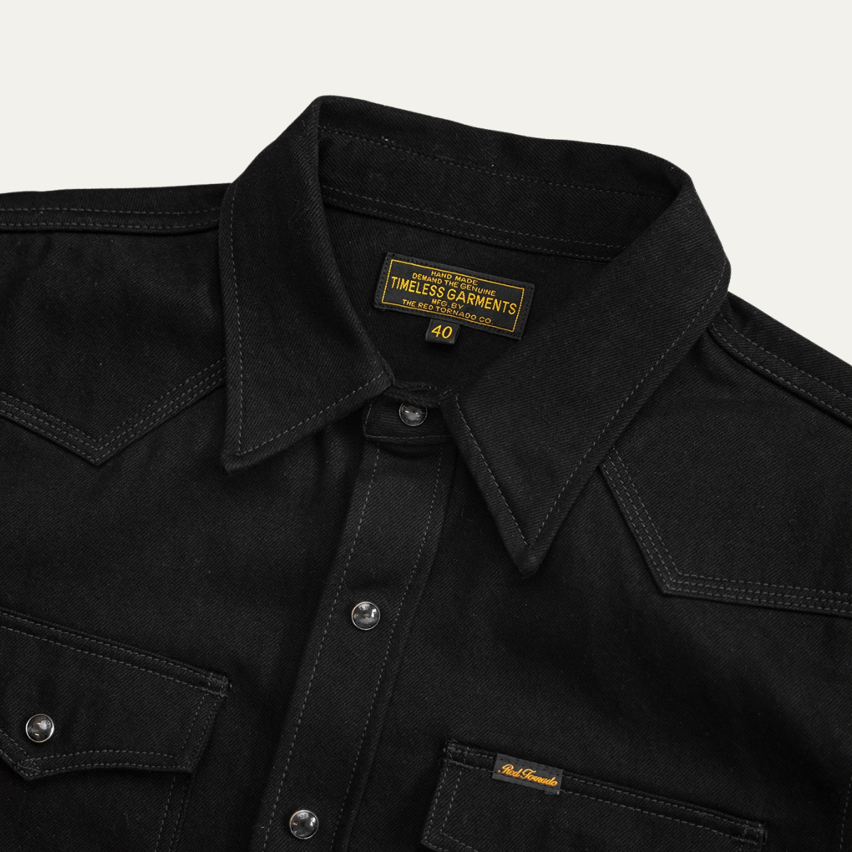 The Bologna Men’s Black Denim Streetwear Shirt