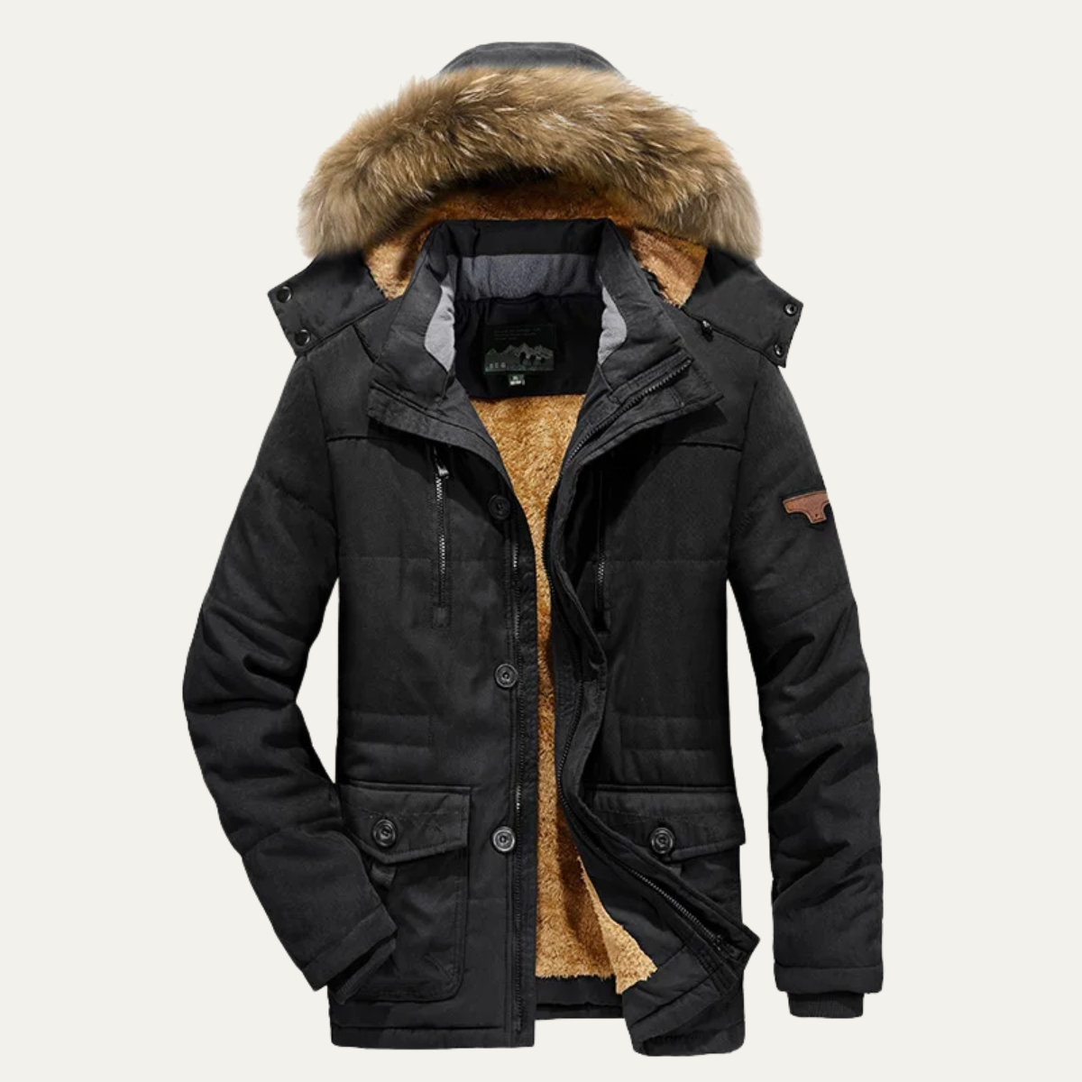 The Westminster Men's Warm Winter Parka Jacket with Fleece Lining