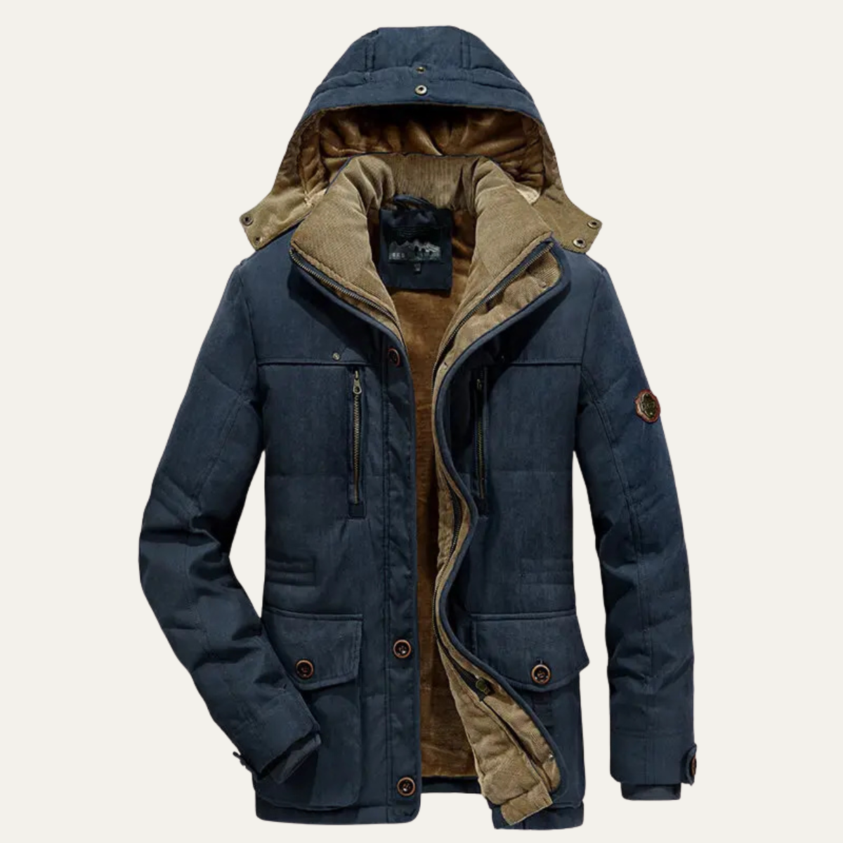 The Westbourne Men's Hooded Fleece Lined Winter Jacket