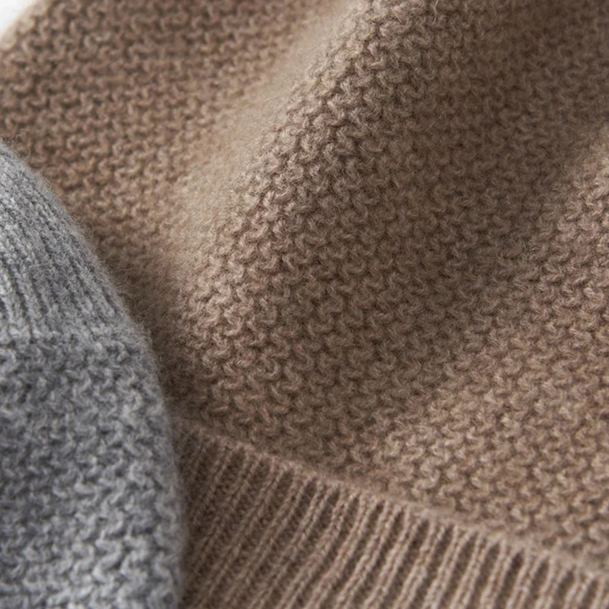 The Thornton Men’s Warm Ribbed Knit Cashmere Beanie Hat