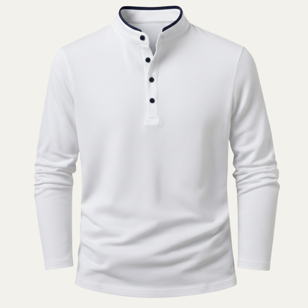 The Willowlake Ridge Men’s  Cotton Slim Fit Mandarin Collar Henley T Shirt