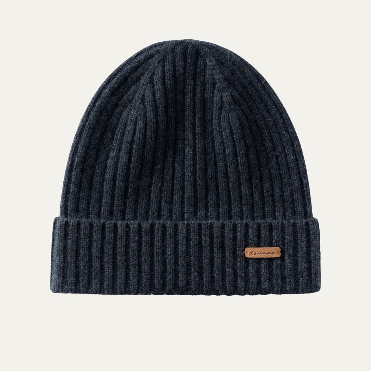 The Blackwell Men's Stylish Ribbed Knit Cashmere Beanie