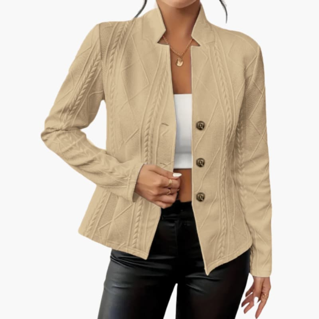 Women's Buttoned Blazer in Six Shades