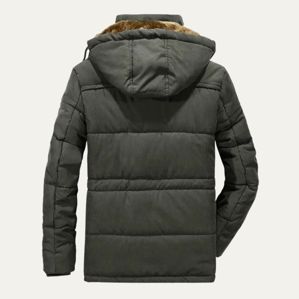 The Bellmont Men’s Thick Warm Hooded Parka Coat with Fur Lining