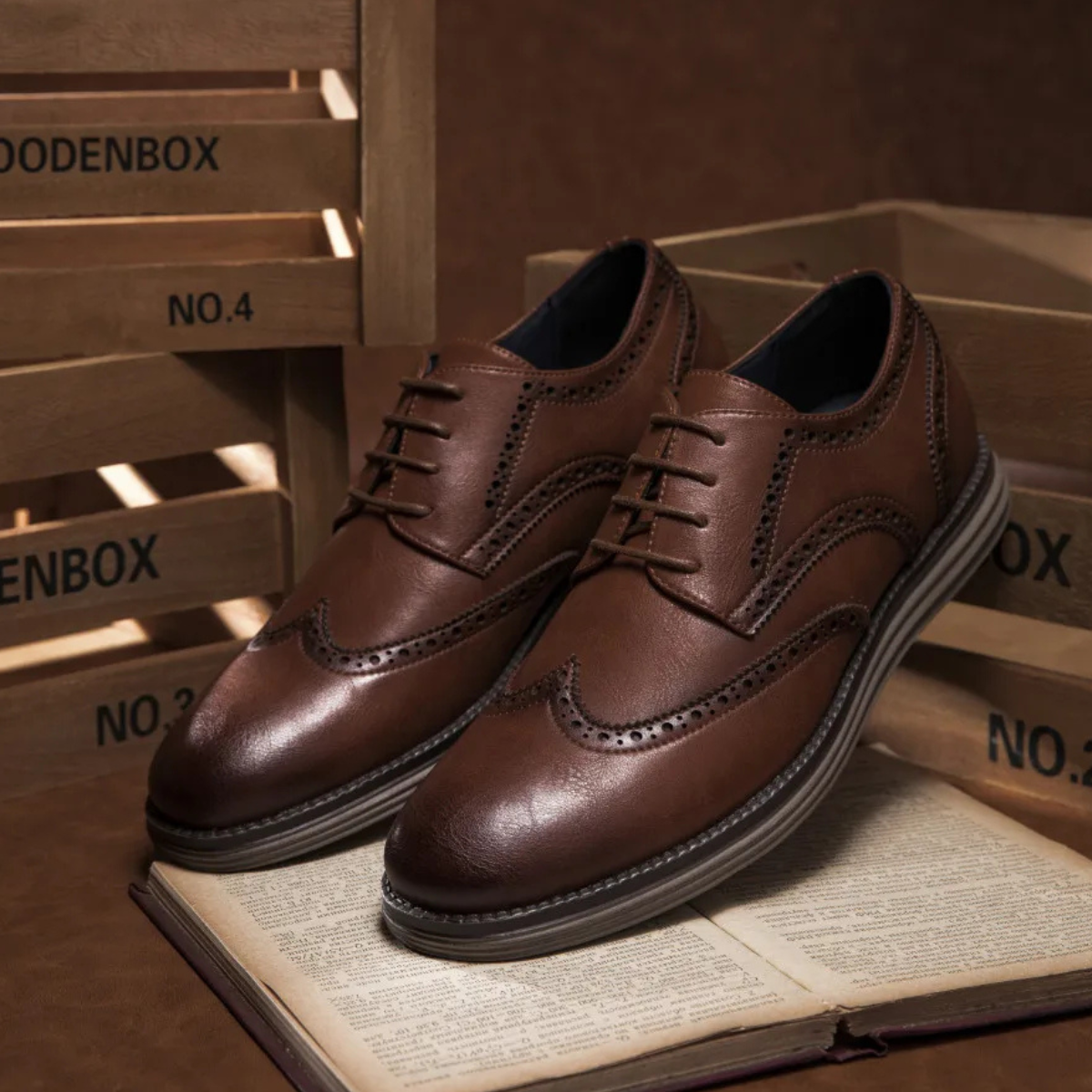 The Glenbrook Ridge Men’s Smart Business Casual Work Lace Up Shoes