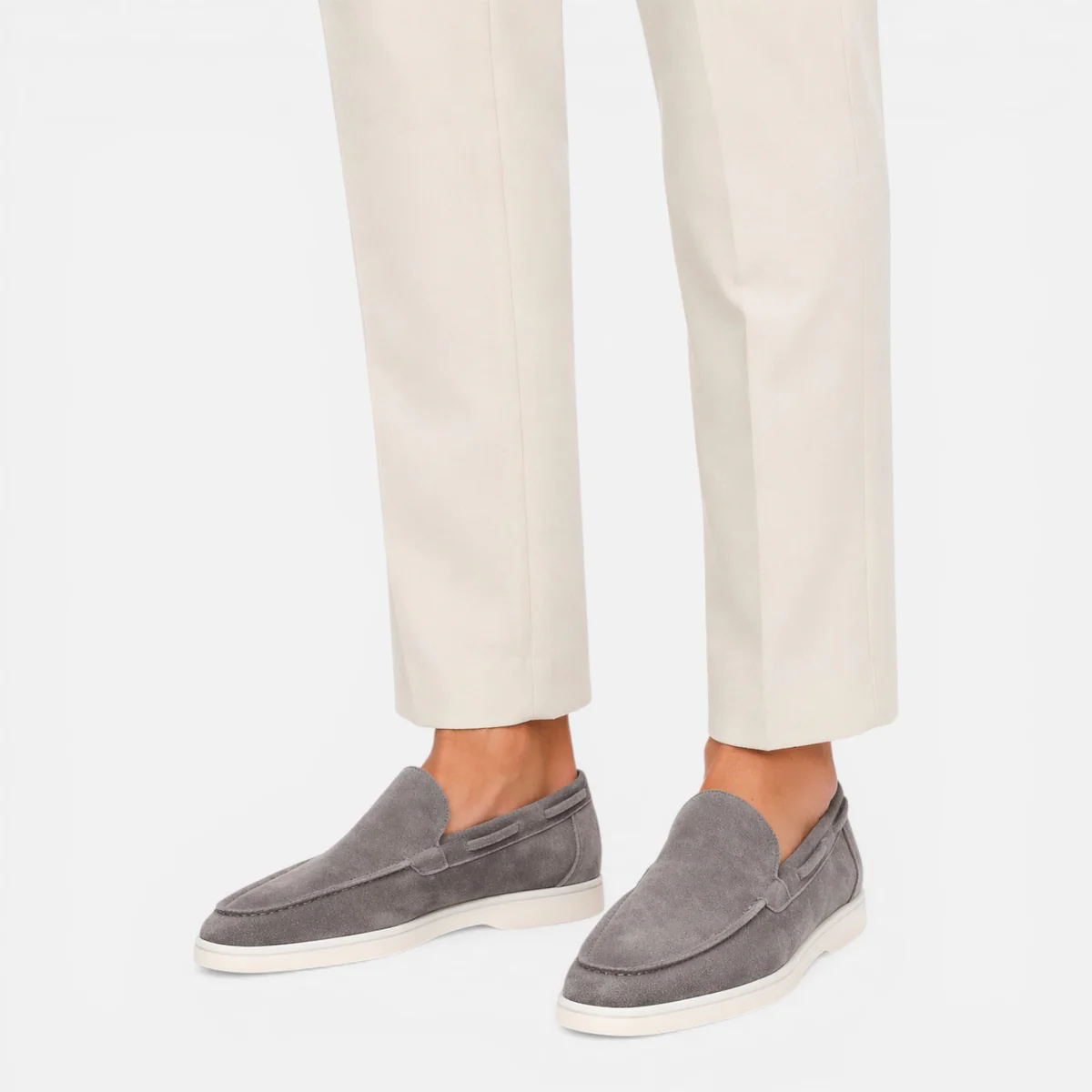The Brookstone Men’s Suede Casual Loafers