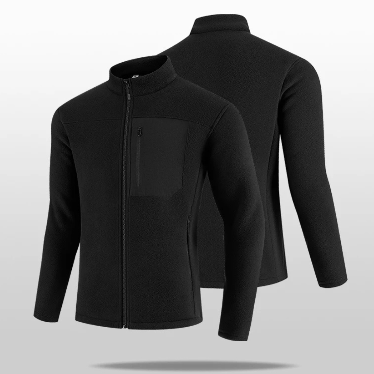 The Glenford Men’s  Cozy Zip Up Thermal Fleece Jacket