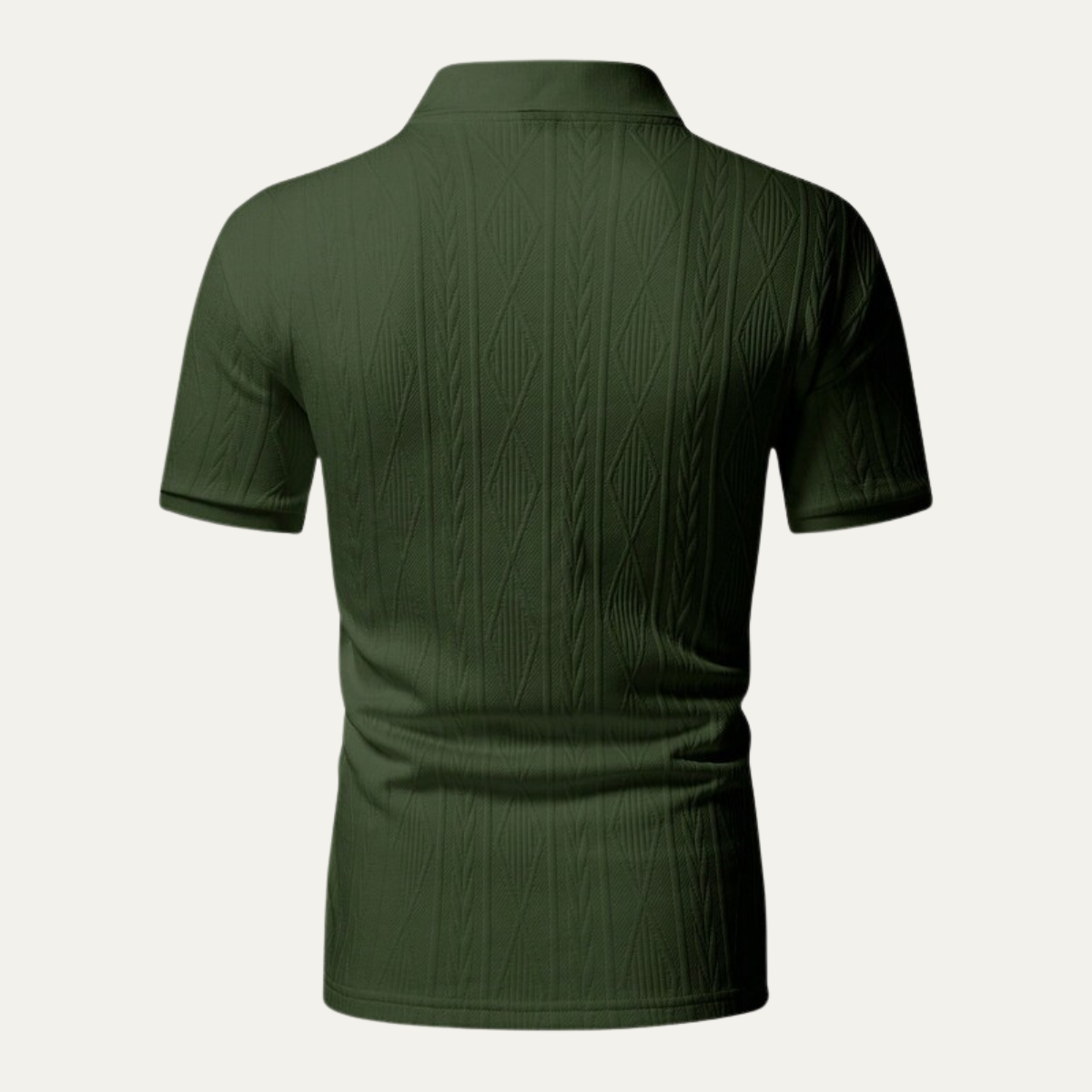 The Willowstone Ridge Men’s Textured Button Up Trendy Polo Shirt