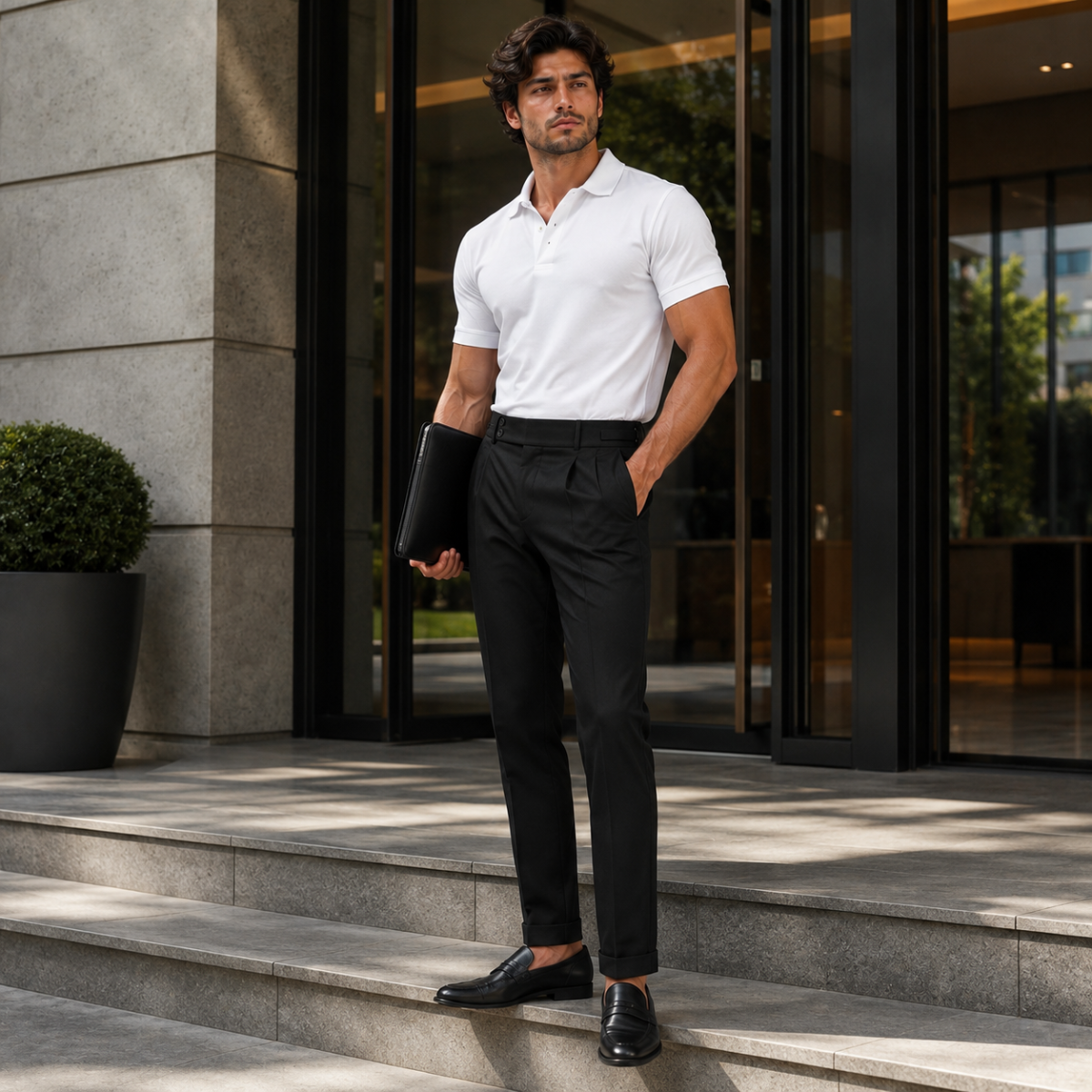 The Sandy Bay Men’s Business Slim Fit Stretch Dress Pants