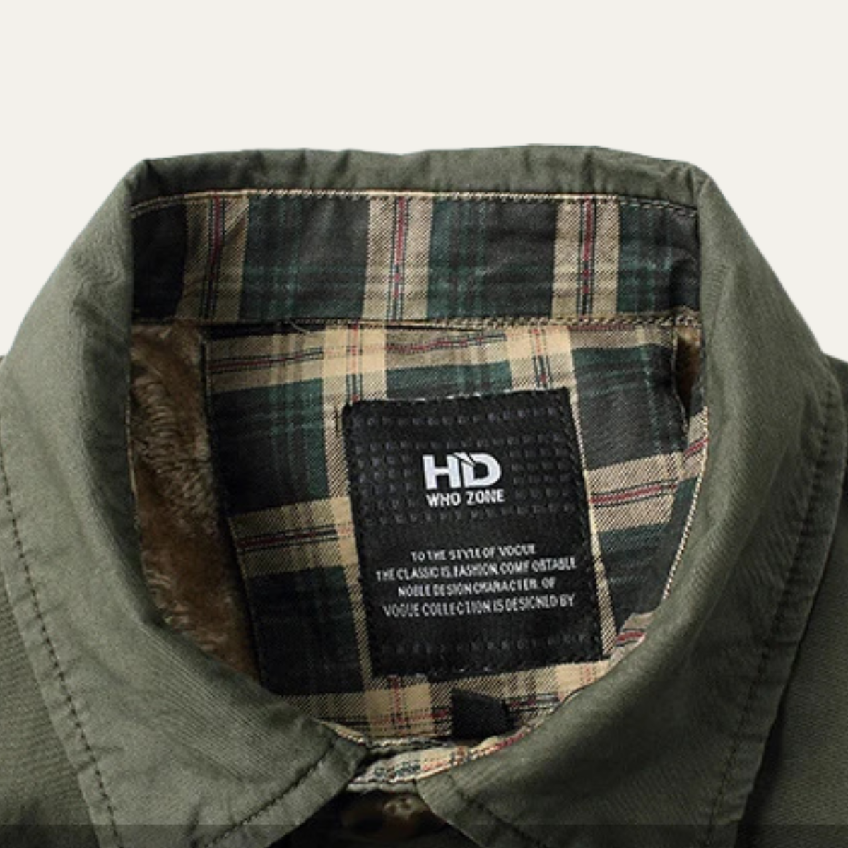 The Bayside Men’s Fleece Lined Jacket with Warm Plaid Lining