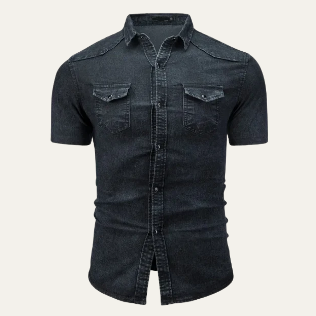 The Brentwood Men’s Casual Denim Button Up Shirt