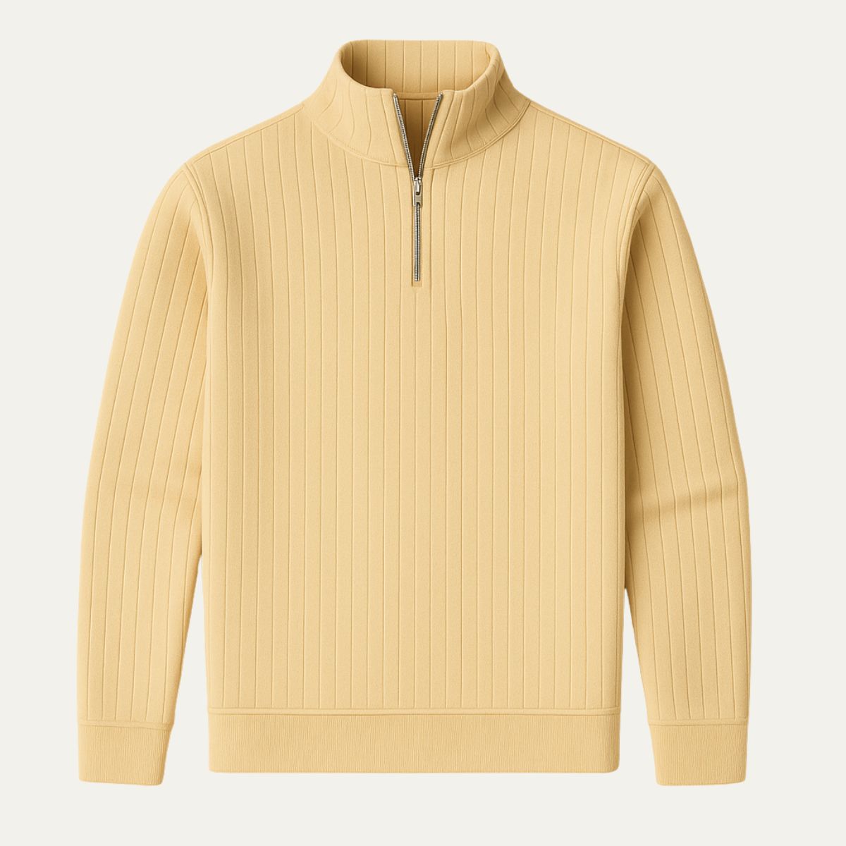 The Ashford Ribbed Half Zip Sweater for Men