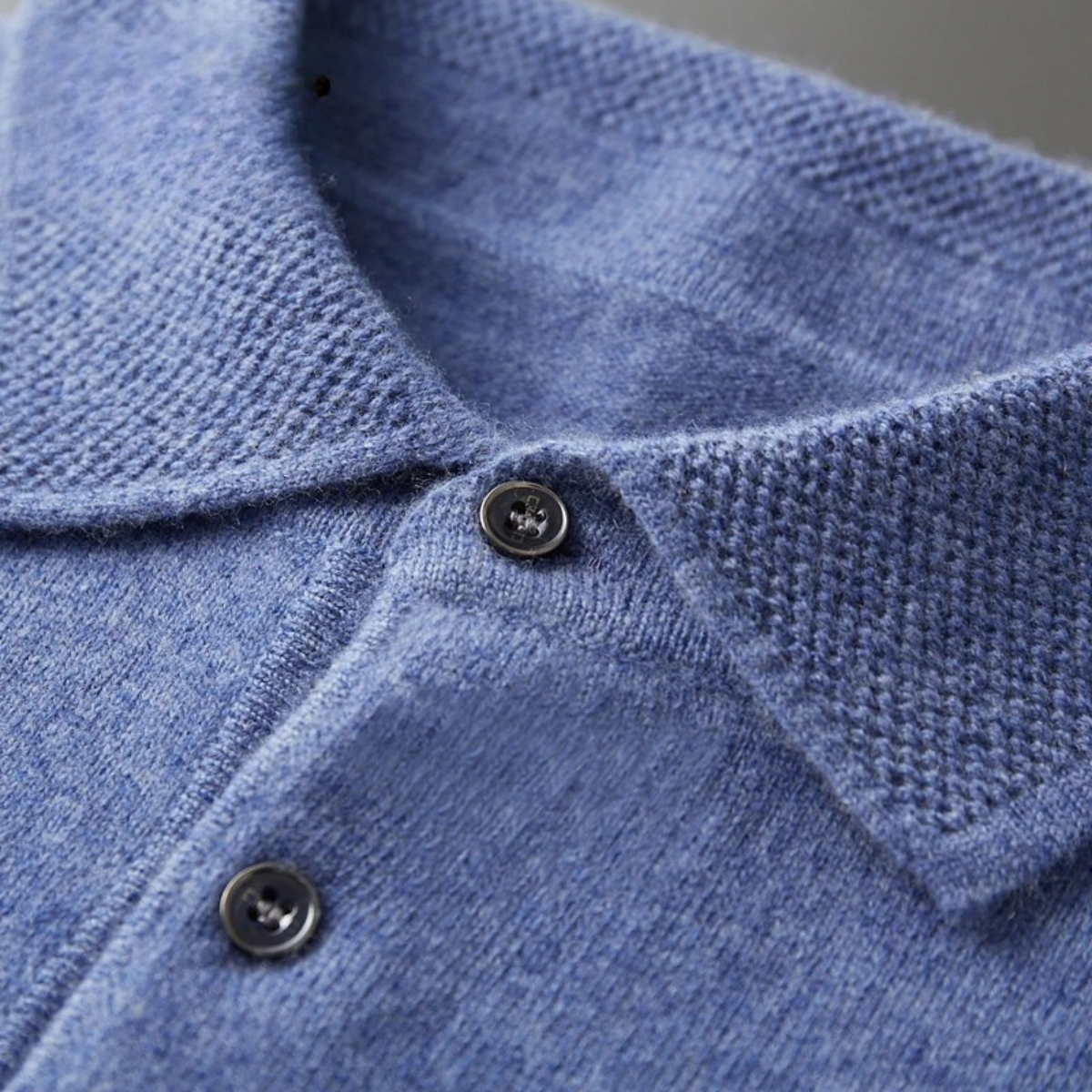 The Naples Men’s Wool Blend Knit Polo Sweater