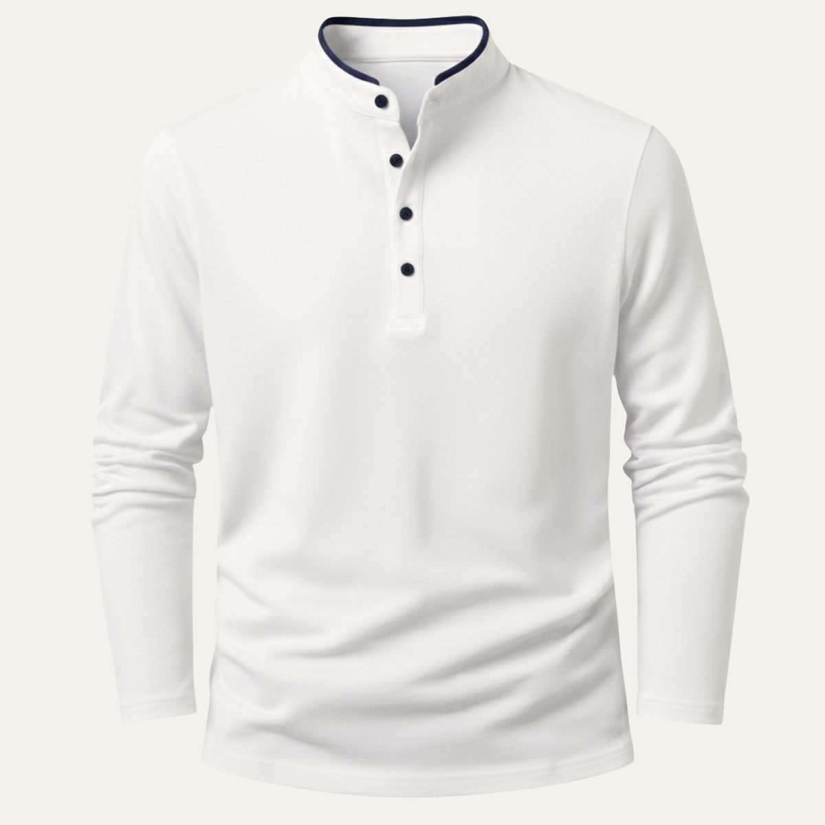 The Meadowfield Men’s Slim Fit Stand Collar Long Sleeve T Shirt