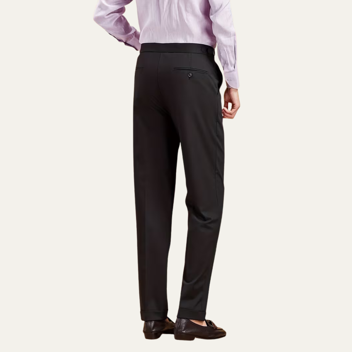 The Cottesloe Men’s Business Casual Dress Pants with Paris Side Buckle Waist