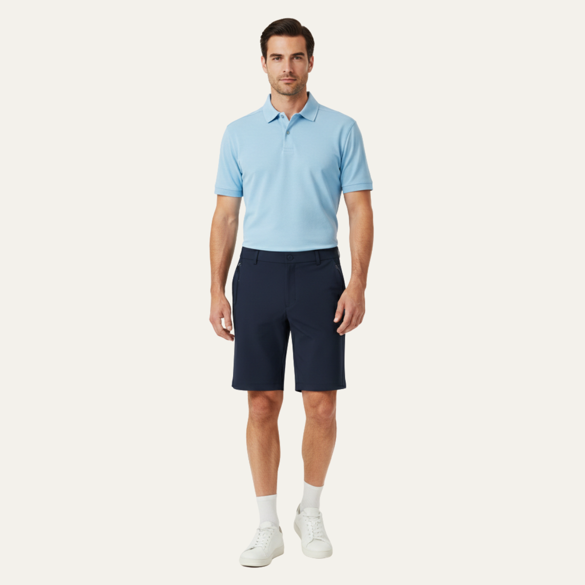 The Stonecrest  Men’s Casual Golf Shorts with Zipper Side Pockets