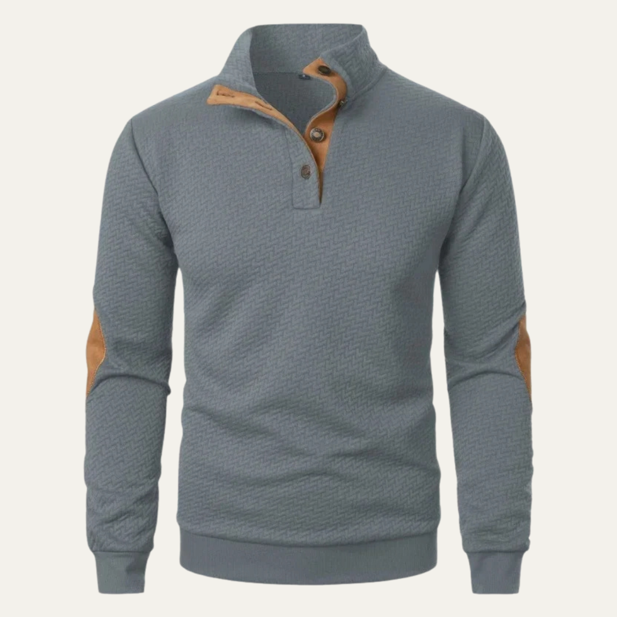 The Varenna Mens Button Down Lapel Polo Sweater