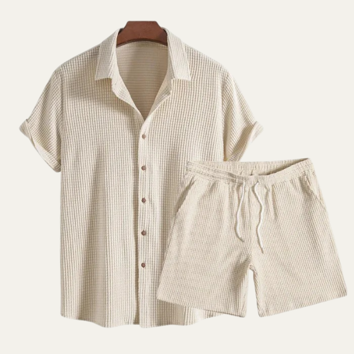 The Longview Men’s Summer Casual Set Shirt & Shorts