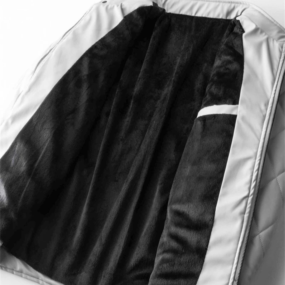 The Hampton Men’s Quilted Leather Biker Jacket