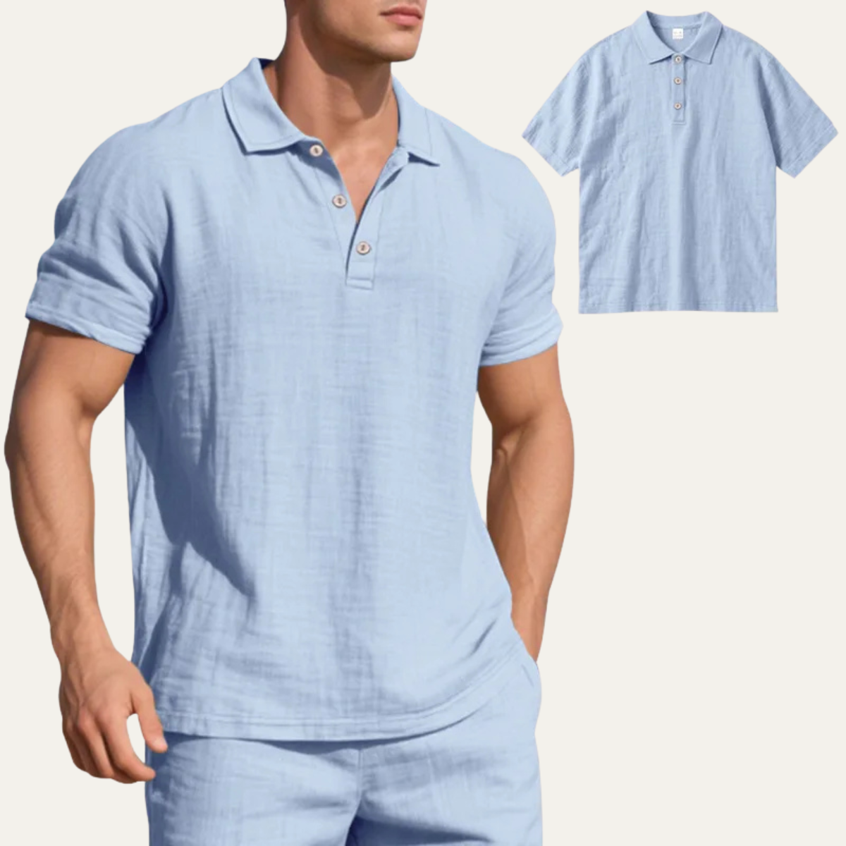 The Wilshire Men’s Lightweight Summer Polo Shirt