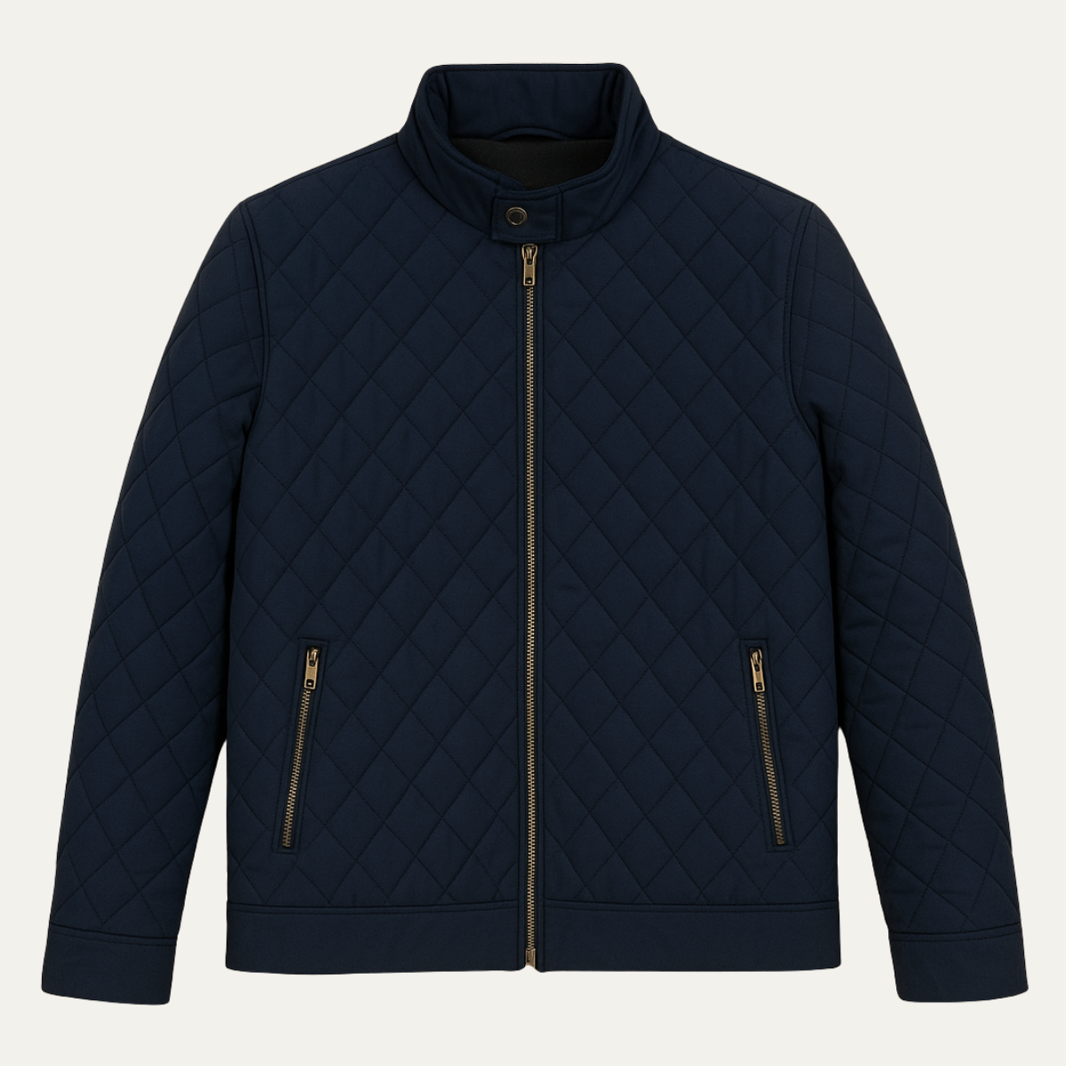 The Beaumont Men’s Lightweight Quilted Casual Coat with Zip Pockets