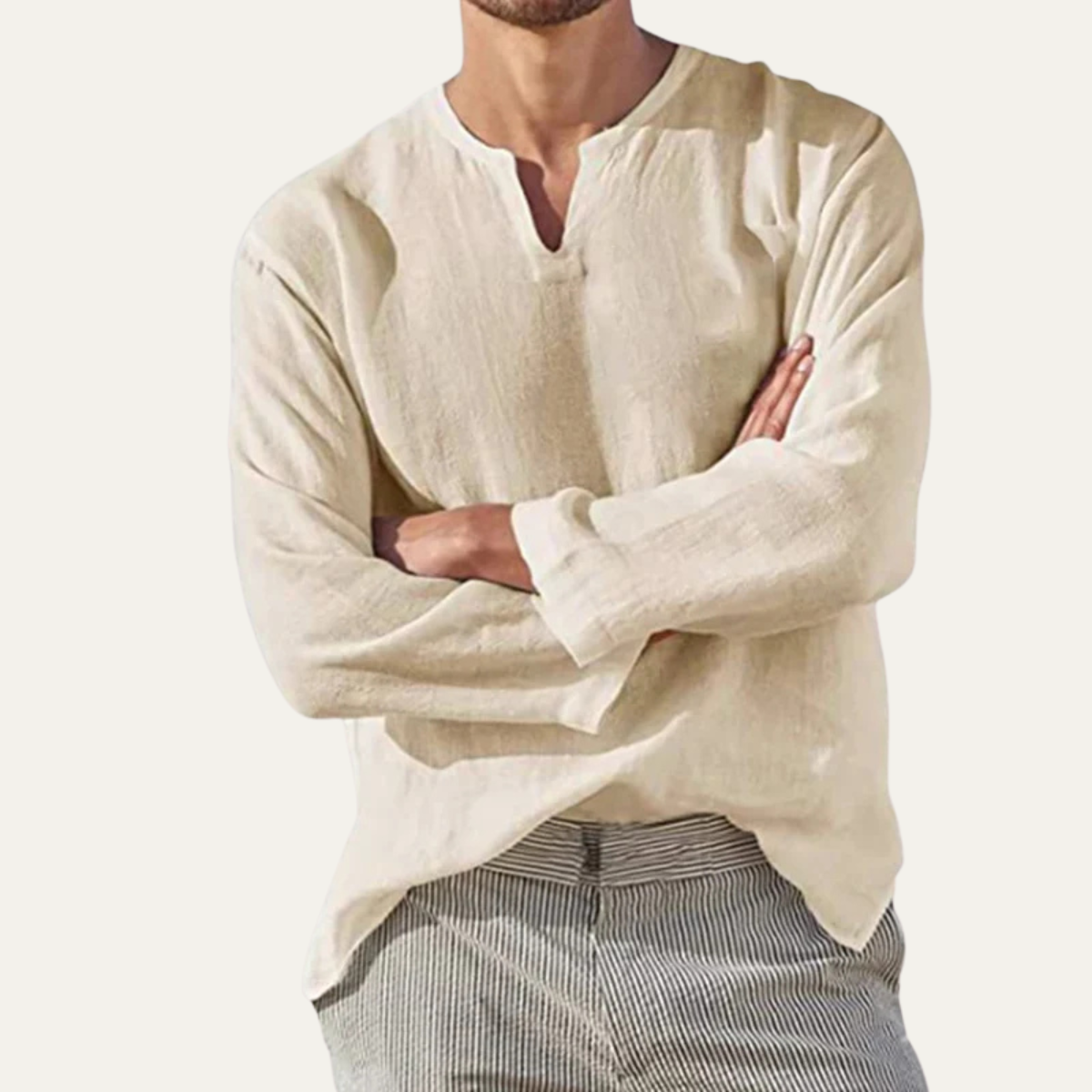 The Westhaven Men’s Cotton Slit Neck Summer Shirt